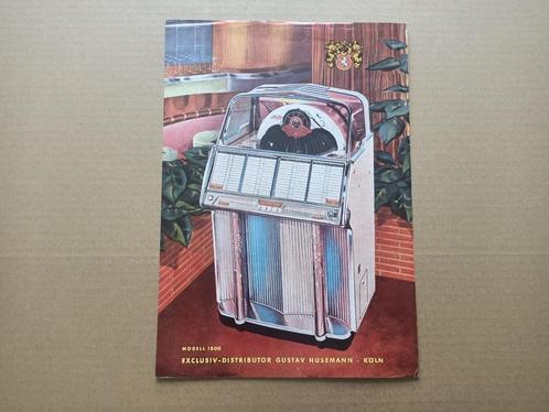 Flyer: Wurlitzer 1800 (1955) jukebox (Gustav Husemann), Collections, Machines | Jukebox, Wurlitzer, Enlèvement ou Envoi