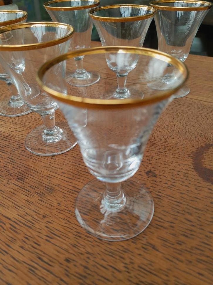 Art Deco glaasjes, set van 6, Antiek en Kunst, Antiek | Glaswerk en Kristal, Ophalen