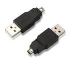 USB A / USB Mini Adapter Connector Koppelstuk M/M Man - Man, Computers en Software, Pc- en Netwerkkabels, Ophalen of Verzenden