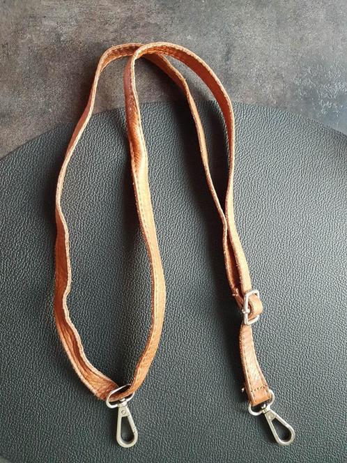 Bandoulière fine en cuir camel pour sac ou autre, Handtassen en Accessoires, Tassen | Schoudertassen, Gebruikt, Leer, Ophalen of Verzenden