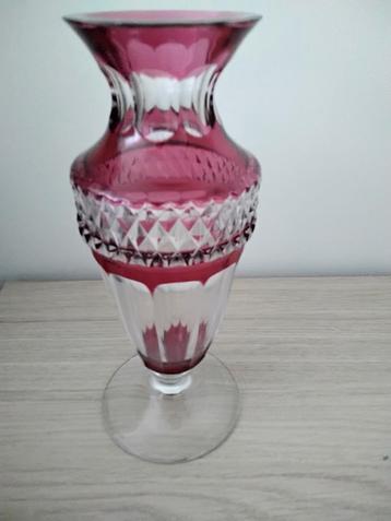 Vase Val St Lambert en bon état, hauteur 25 cm., Enlèvement ou Envoi