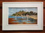 "Kust" Schilderij met lijst, Antiek en Kunst, Kunst | Schilderijen | Modern, Verzenden