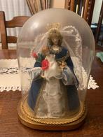 Maria beeldje onder stolp, Antiek en Kunst, Antiek | Religieuze voorwerpen, Ophalen