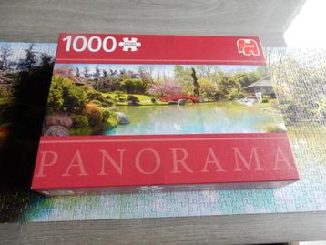 nr.456 - Puzzel kleurrijke tuin (panorama) 1000 stukjes beschikbaar voor biedingen