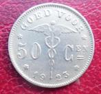 1923 Goed voor 50 centimen, Postzegels en Munten, Munten | België, Metaal, Ophalen, Losse munt