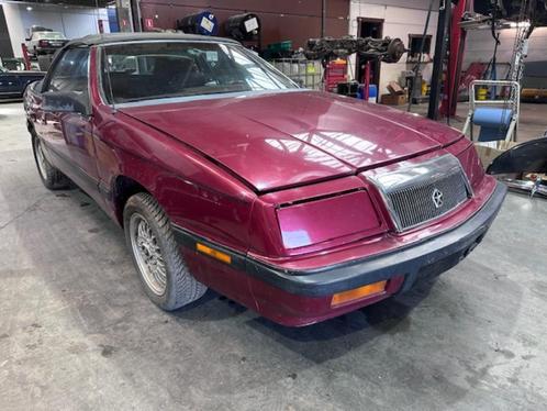 Chrysler Lebaron - 2.5i - 1989 - voor opmaak / onderdelen, Auto's, Oldtimers, Bedrijf, Te koop, Chrysler, Benzine, Cabriolet, 2 deurs