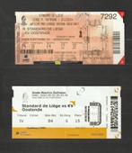 Standard - KV Oostende : 2 tickets (utilisés) (2017-2022), Collections, Autres types, Utilisé, Enlèvement ou Envoi