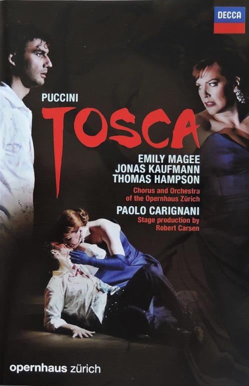 DVD- Tosca/Puccini - Opernhaus Zürich/Magee/Kaufmann/Hampson, CD & DVD, CD | Classique, Comme neuf, Opéra ou Opérette, Enlèvement ou Envoi
