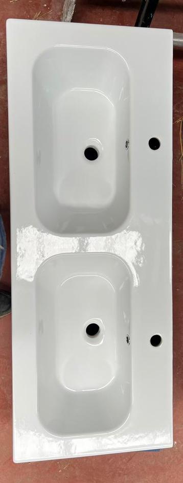 Vasque porcelaine Detremmerie 120cm  ( comme neuve) beschikbaar voor biedingen