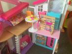 Barbie speelhuis, Ophalen, Zo goed als nieuw, Plastic
