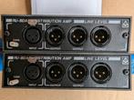 2 x Radio Design Labs balanced distrib. amp. RU-BDA3, Audio, Tv en Foto, Professionele apparaten, Ophalen of Verzenden, Zo goed als nieuw