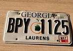 Georgia USA licence plate, Verzamelen, Ophalen of Verzenden, Gebruikt, Auto's