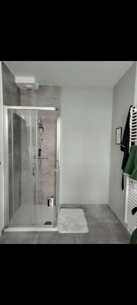 Douchecabine inclusief Grohe kraan, bak, wand, Doe-het-zelf en Bouw, Sanitair, Gebruikt, Douche, Chroom, Glas, Ophalen