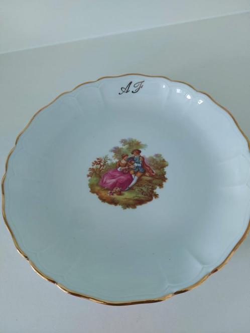 servies porcelein Limoges, Huis en Inrichting, Keuken | Servies, Zo goed als nieuw, Bord(en), Ophalen