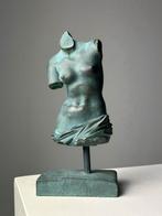 Beelde Buste Vrouw Brons look Gepatineerd, Antiek en Kunst, Ophalen of Verzenden