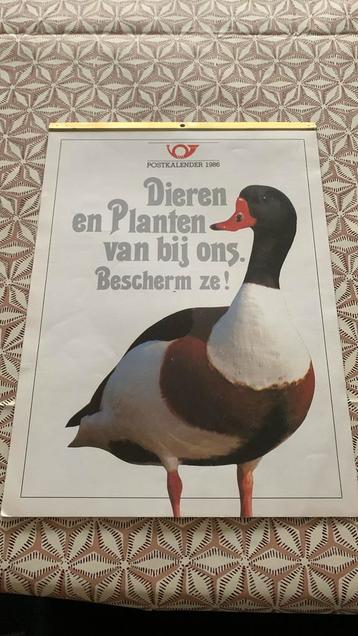 Postkalender 1986 en 1994 beschikbaar voor biedingen