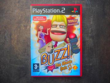 Buzz The Music Quiz voor PS2 (zie foto's) VIII, Ophalen of Verzenden, Gebruikt