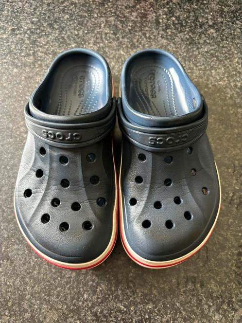 Blauwe Crocs maat 34-35, Kinderen en Baby's, Kinderkleding | Schoenen en Sokken, Zo goed als nieuw, Overige typen, Ophalen of Verzenden