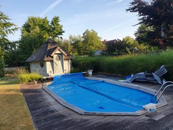 couvre-rideau de piscine, Enlèvement, Comme neuf, Couverture de piscine