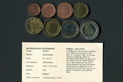 België UNC euroserie 1999-2000-2002-2003 en certificaat, Postzegels en Munten, Munten | Europa | Euromunten, Setje, Overige waardes