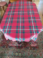 Rood/groen geruit linnen/katoenen tafelkleed, Ophalen of Verzenden, Zo goed als nieuw, Rechthoek, Binnen