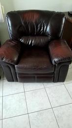 Elektrische relax 1pers, Huis en Inrichting, Ophalen, Gebruikt, 50 tot 75 cm, Leer