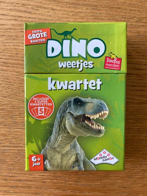 Dino weetjes kwartet (6+), Verzamelen, Speelkaarten, Jokers en Kwartetten, Gebruikt, Kwartet(ten), Ophalen of Verzenden