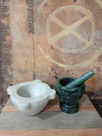 Lot vijzels in marmer en Jade, Antiek en Kunst, Ophalen of Verzenden