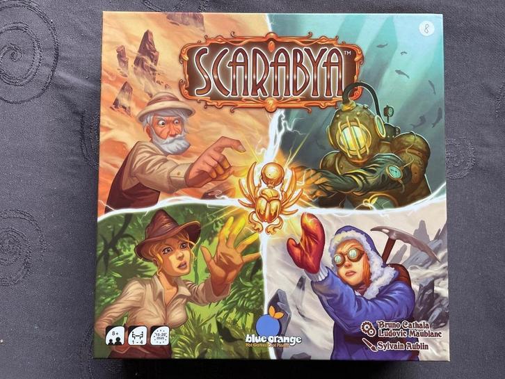 Scarabya bordspel, Hobby en Vrije tijd, Gezelschapsspellen | Bordspellen, Zo goed als nieuw, Een of twee spelers, Drie of vier spelers