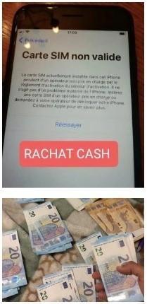 Rachat de tout modèle d iphone bloqué opérateur cash !!!
