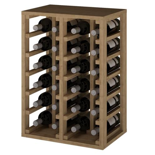 Dennenhouten wijnflessenrek voor 24 flessen, Huis en Inrichting, Woonaccessoires | Wijnrekken, Nieuw, 50 tot 75 cm, Hout, 15 tot 25 flessen