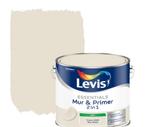 Levis Essentials 2-in-1 muurverf & primer 2,5l cream, Beige, Nieuw, Ophalen of Verzenden, Verf