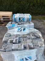 20m2 Klinkers getrommend grijszwart 15x15x6 nieuw, Tuin en Terras, Ophalen, Klinkers