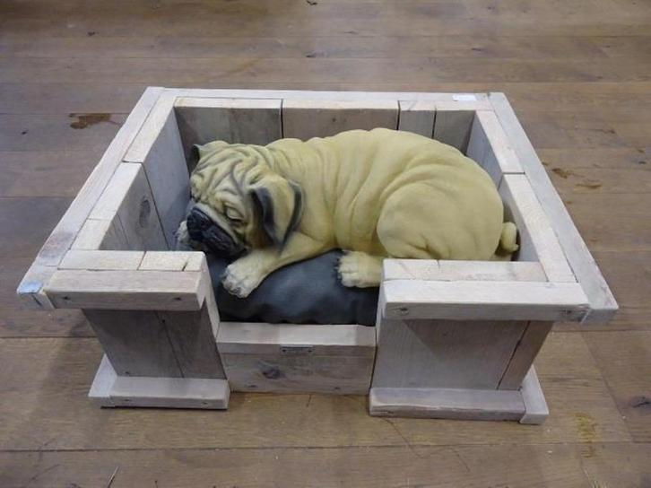 Hondenmand van steigerhout, Dieren en Toebehoren, Hondenmanden, Nieuw, Ophalen of Verzenden