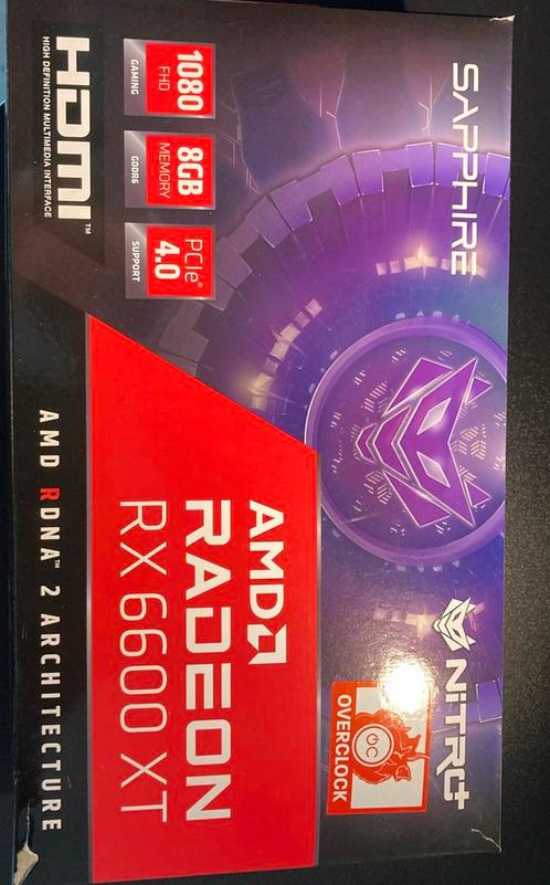 Rx 6600 xt Sapphire NITRO+, Computers en Software, Videokaarten, Zo goed als nieuw, AMD, PCI, GDDR6, Ophalen of Verzenden