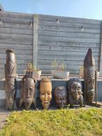 Afrikaanse maskers lot 6 stuks, Antiek en Kunst, Ophalen