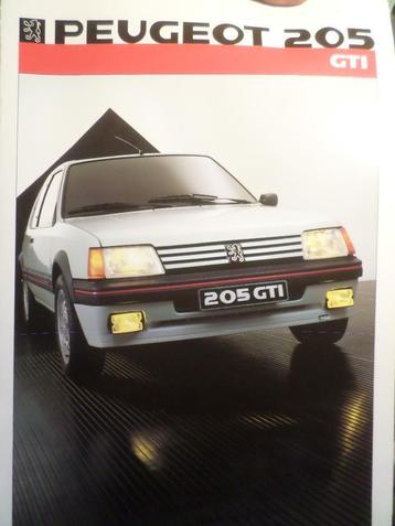 Peugeot 205 1600 GTI Brochure beschikbaar voor biedingen