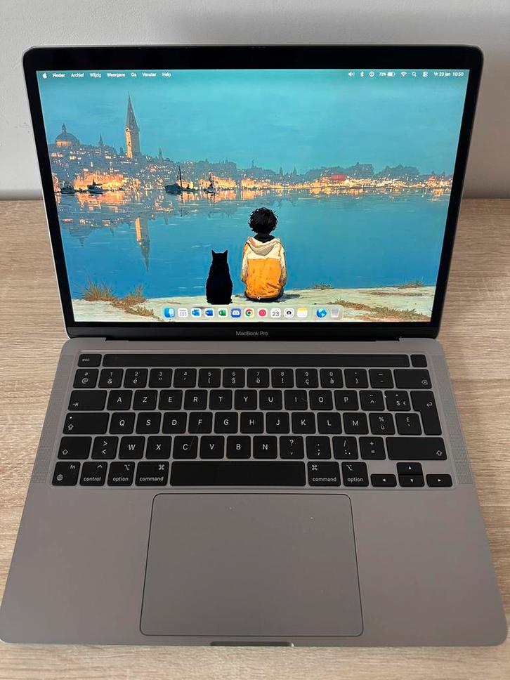 Macbook Pro M1 - 2020 - 16GB Ram - 8 core, Computers en Software, Apple Macbooks, Gebruikt, MacBook, 13 inch, 256 GB, 16 GB, Azerty
