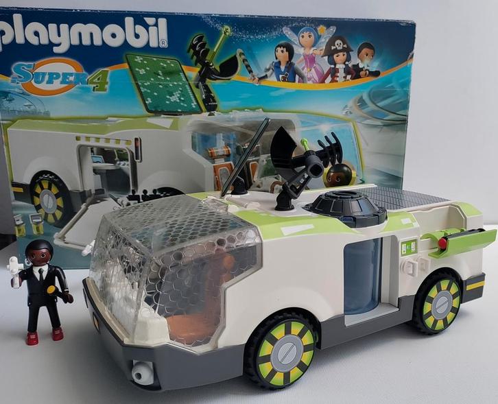 Playmobil Super 4 6692 Kameleon met Gene, Kinderen en Baby's, Speelgoed | Playmobil, Gebruikt, Complete set, Ophalen of Verzenden