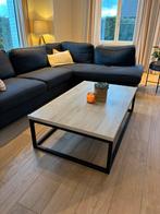 salontafel - eik - zwart, Enlèvement, Comme neuf