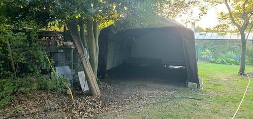 Garagetent / serre / tunnelkas, Tuin en Terras, Tuinhuizen, Gebruikt, Overige typen, Kunststof, 500 cm of meer, 200 tot 400 cm