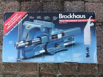 Brockhaus heuer bankschroef 100 mm, Doe-het-zelf en Bouw, Werkbanken, Ophalen, Nieuw, Minder dan 70 cm, Bankschroef