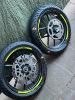 Velgen set sherco sm-r 50 cc 17 inch met michelin banden, Fietsen en Brommers, Brommeronderdelen | Algemeen, Ophalen of Verzenden