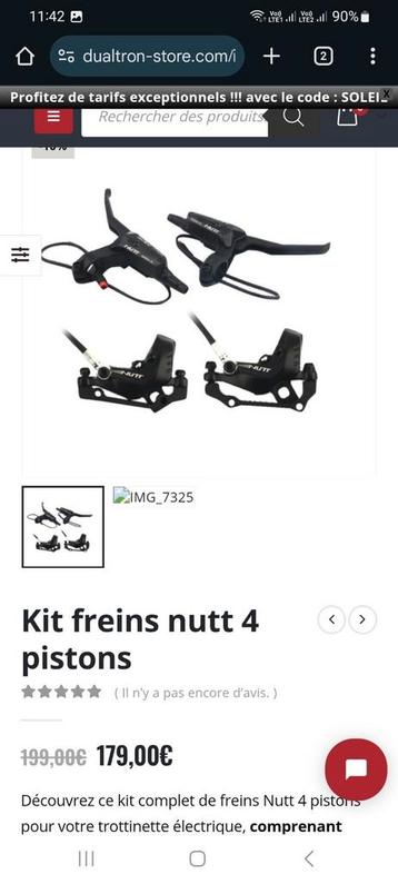 NUTT complete set hydraulische remmen met 4 zuigers (nieuw) beschikbaar voor biedingen