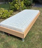 1-persoonsbed met verstelbare lattenbodem, Huis en Inrichting, Ophalen, 90 cm, Eenpersoons, Bruin