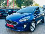 Ford Fiesta 1.0i Titanium Ecoboos 1J Garantie Led Face-Lift, Auto's, Ford, Euro 6, Blauw, Leder, Bedrijf