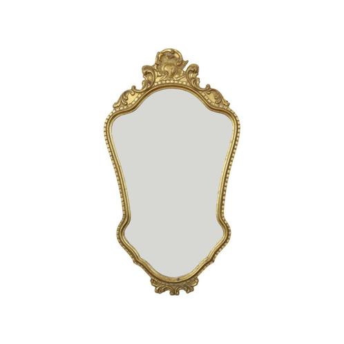 Mid Century Klassieke Gouden Deknudt Spiegel Barok Stijl 50s, Antiek en Kunst, Antiek | Spiegels, Minder dan 50 cm, Minder dan 100 cm