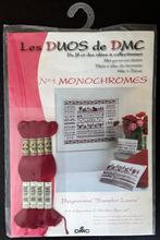 Les DUOS de DMC, Diagramme "Sampler Laura" + 4 échevettes, Nieuw, BRODERIE POINT DE CROIX, Ophalen of Verzenden