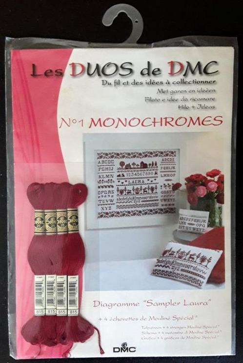 Les DUOS de DMC, Diagramme "Sampler Laura" + 4 échevettes, Hobby & Loisirs créatifs, Hobby & Loisirs Autre, Neuf, Enlèvement ou Envoi