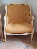 Fauteuil cabriolet jaune moutarde, Ophalen, Gebruikt, Hout